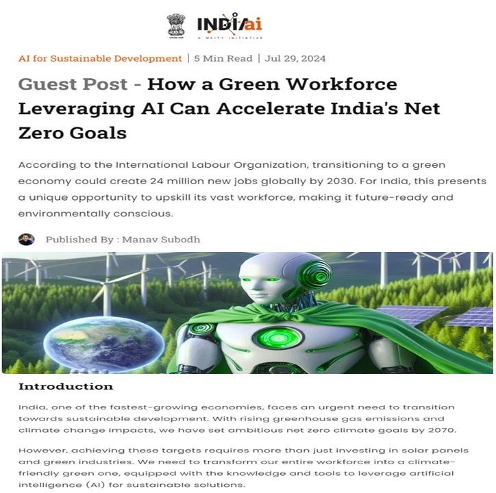 Coverage of 1M1B in IndiaAI- July 29, 2024