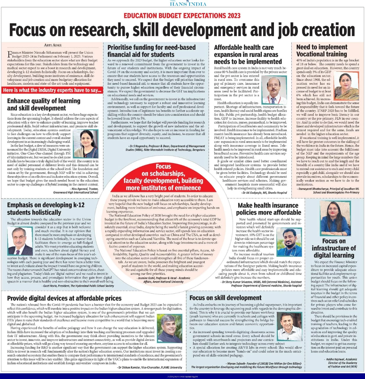 The Hans India newspaper- Jan 31 2023