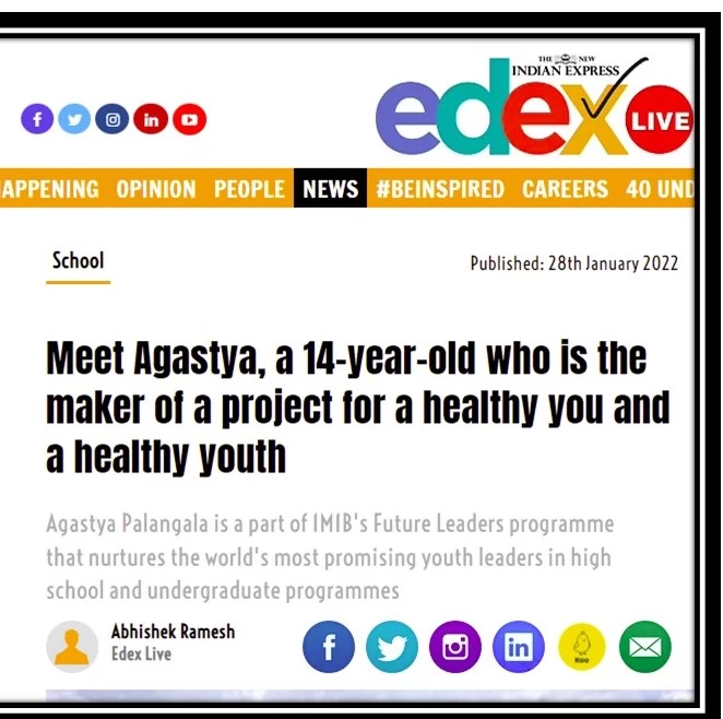 Agasttya in EDEX- The New Indian Express - Jan 28, 2022